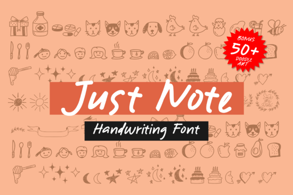 Just Note Font - Featured Image