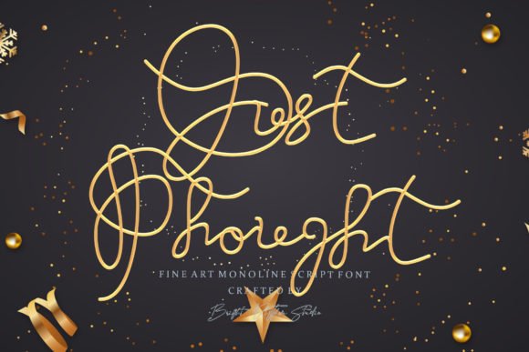 Just Thought Font - Featured Image
