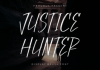 Justice Hunter Font - Featured Image