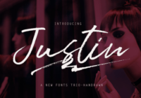 Justin Trio Font - Featured Image