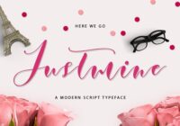 Justmine Font - Featured Image