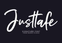 Justtafe Font - Featured Image