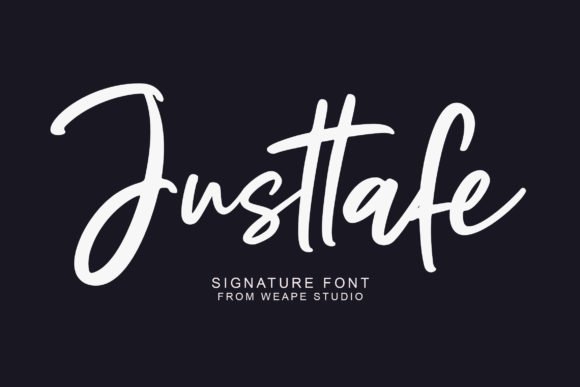 Justtafe Font - Featured Image