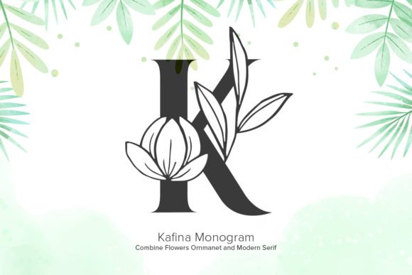 Kafina Monogram Font - Featured Image