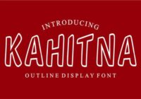 Kahitna Font - Featured Image