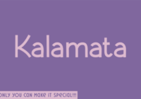Kalamata Font - Featured Image