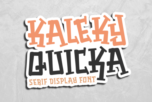 Kaleky Quicka Font - Featured Image