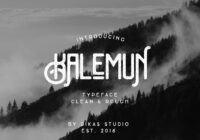 Kalemun Typeface Font - Featured Image