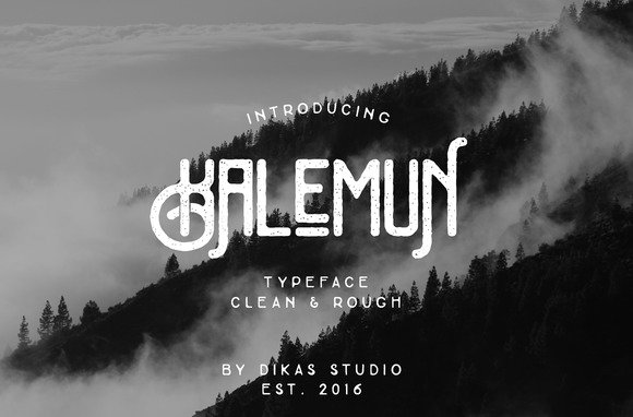 Kalemun Typeface Font - Featured Image