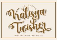 Kalisya Twisher Font - Featured Image