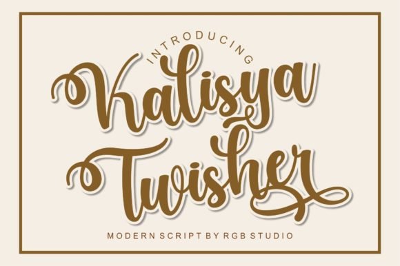 Kalisya Twisher Font - Featured Image