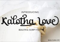 Kalotha Love Font - Featured Image