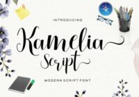Kamelia Script Font - Featured Image