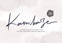 Kamikaze Font - Featured Image
