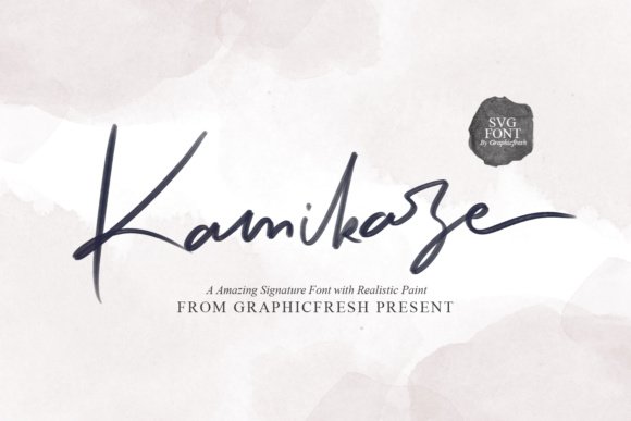 Kamikaze Font - Featured Image