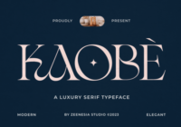 Kaobe Font - Featured Image