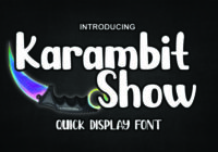 Karambit Show Font - Featured Image