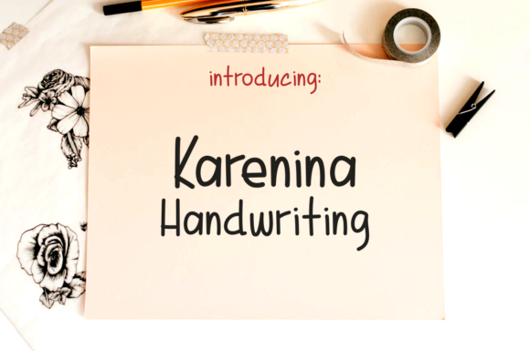 Karenina Handwriting Font - Featured Image