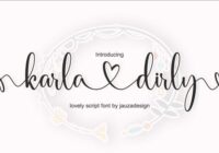 Karla Dirly Font - Featured Image