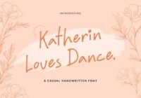 Katherin Loves Dance Font - Featured Image