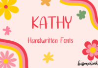 Kathy Handwritten Font - Featured Image