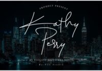 Kathy Perry Font - Featured Image