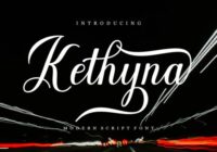 Kathyna Script Font - Featured Image