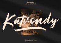 Katvondy Marker Brush Script Font - Featured Image