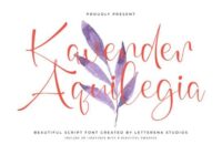 Kavender Aquilegia Font - Featured Image