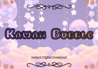 Kawaii Bubble Font Font - Featured Image