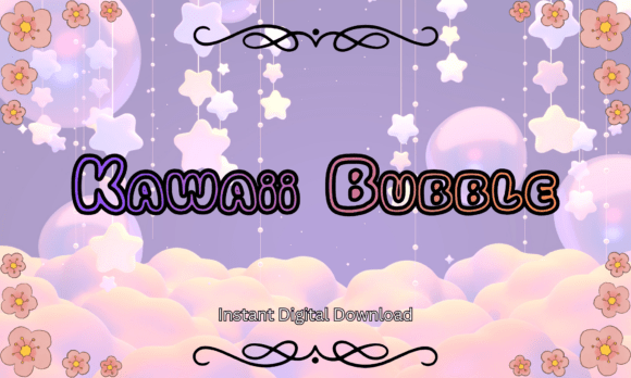Kawaii Bubble Font Font - Featured Image