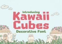 Kawaii Cubes Font - Featured Image
