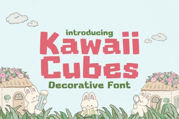 Kawaii Cubes Font - Featured Image
