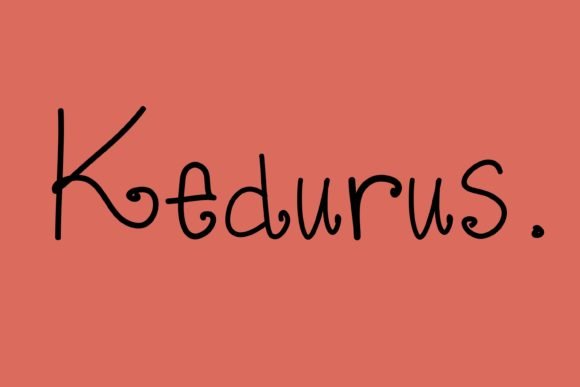 Kedurus Font - Featured Image