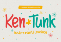 Ken Tunk Font - Featured Image