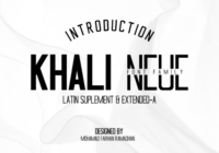 Khali Neue Font - Featured Image