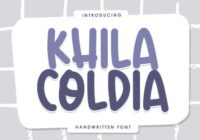 Khila Coldia Font - Featured Image