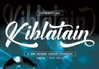 Kiblatain Font - Featured Image