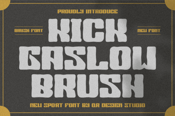 Kick Gaslow Brush Font - Featured Image