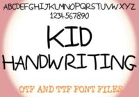 Kid Handwriting Font - Featured Image