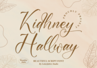 Kidhney Hallway Font - Featured Image