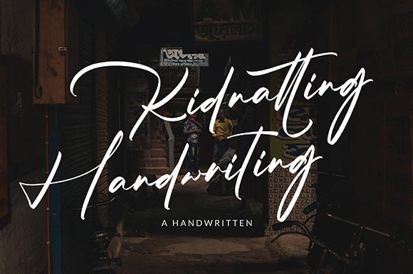 Kidnatting Font - Featured Image