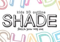 Kids 3D Outline Shade Font - Featured Image