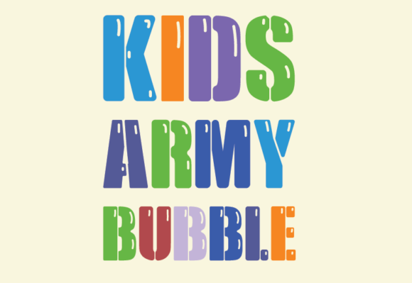Kids Army Bubble Font - Featured Image