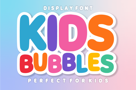 Kids Bubbles Font - Featured Image