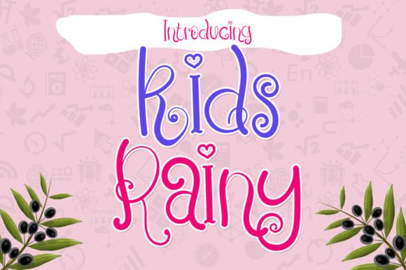 Kids Rainy Font - Featured Image