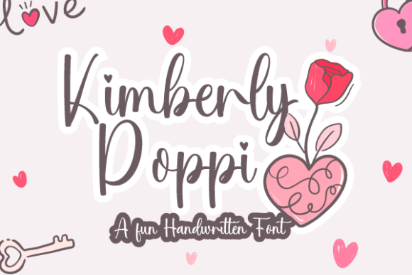 Kimberly Poppi Font - Featured Image