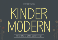 Kinder Modern Font - Featured Image