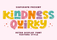 Kindness Quirky Texture Font - Featured Image