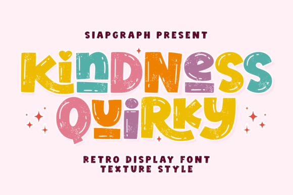 Kindness Quirky Texture Font - Featured Image
